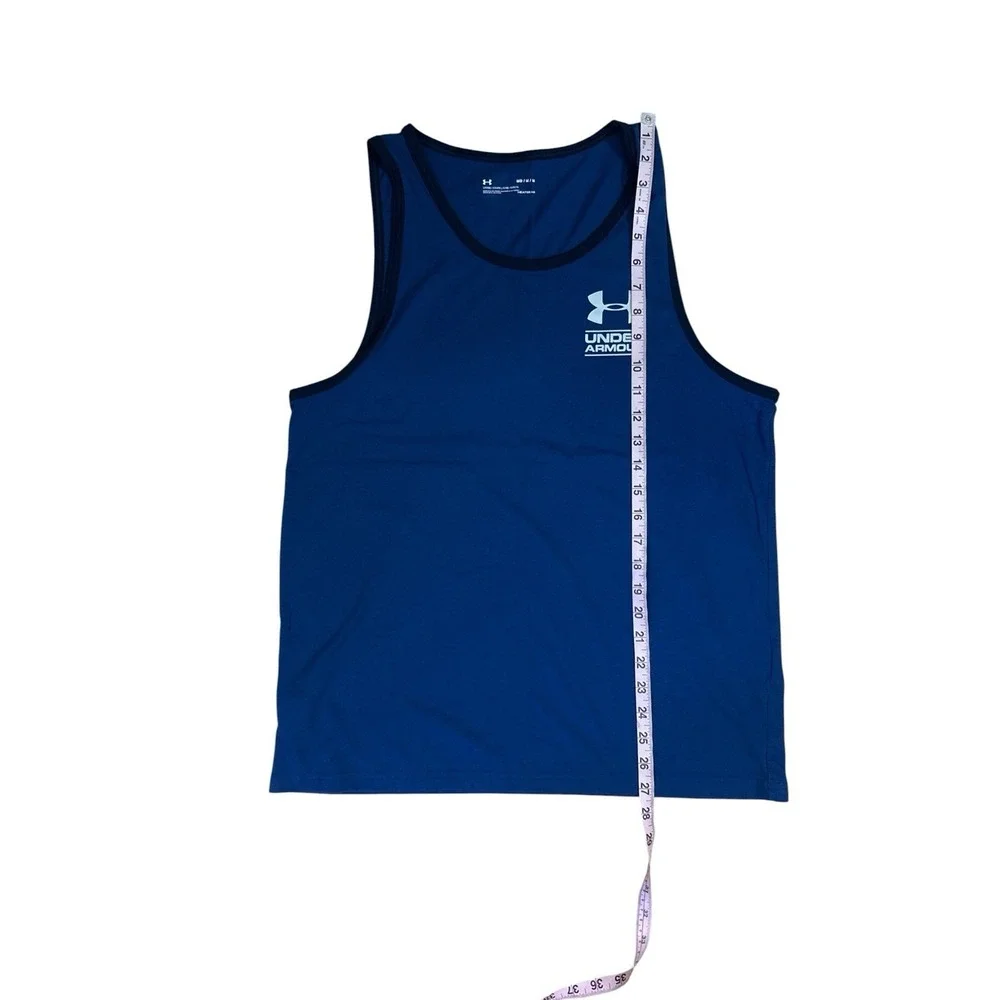UNDER ARMOUR MEN'S LOOSE HEATGEAR MULTICOLORED TANK TOP SIZE MEDIUM